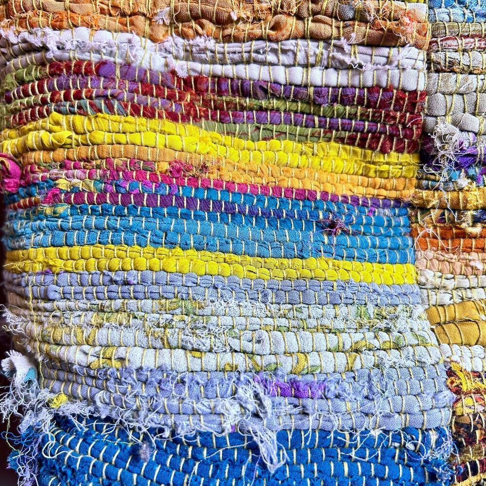 Nepalese 90's Handmade Hippie Festival Boho Sling Crossbody bag Vibrant - Picture 4 of 9